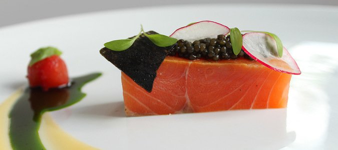 Japanese Somen and Oscietra Caviar Lobster Sashimi