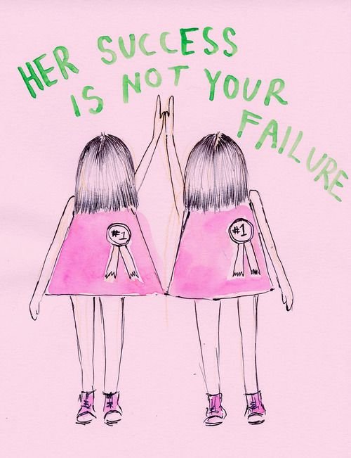 "O sucesso dela não é seu fracasso" (arte por Ambivalently Yours - Creative 6)