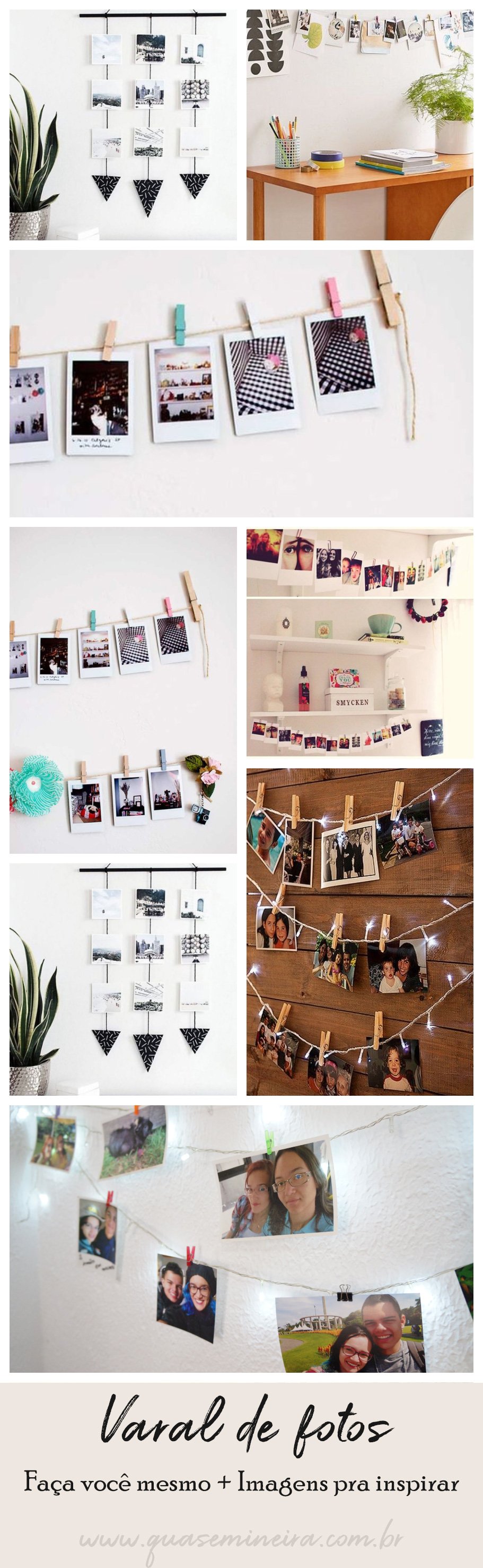 Varal de fotos — Saiba como usar na decoração!