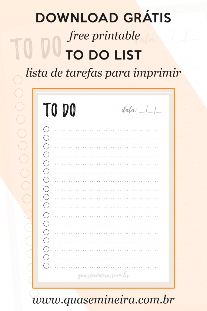 Download to do lista de tarefas grátis para imprimir