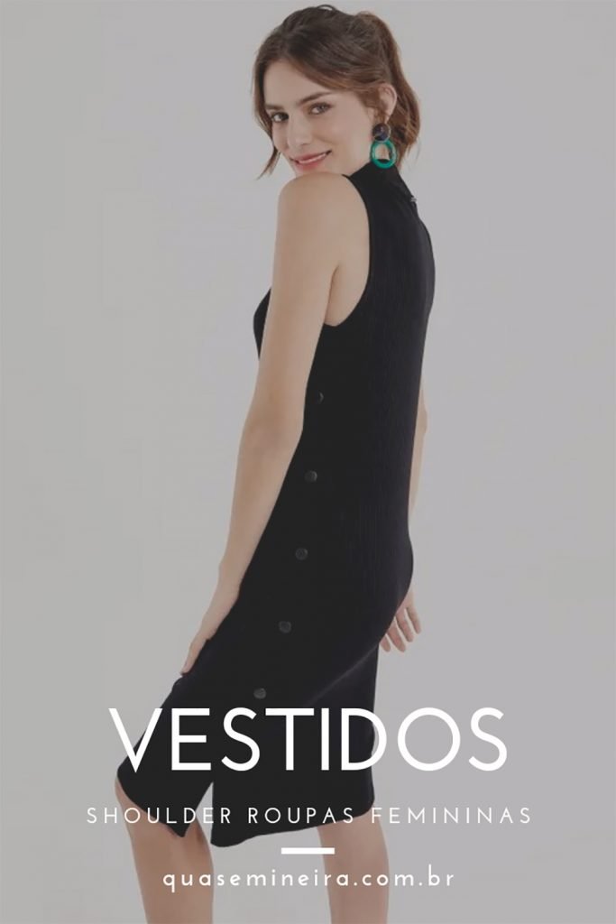 Modelos de vestidos para trabalhar da Shoulder