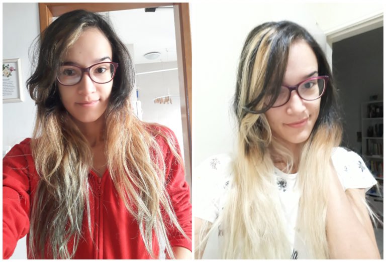 Como descolorir o cabelo em casa e pintar de Azul | Quase Mineira